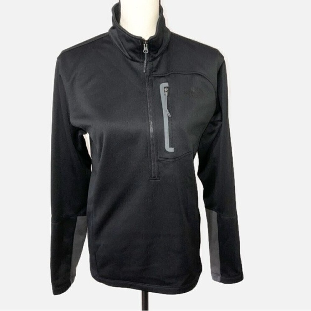 The North Face Mens Quarter Zip Pullover Black Size S